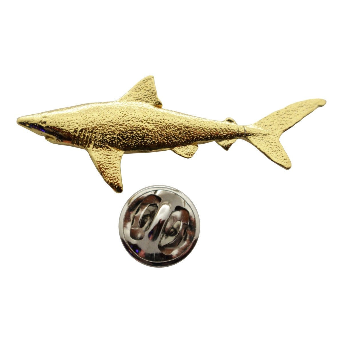Dusky Shark Pin ~ 24K Gold ~ Lapel Pin ~ Sarah's Treats & Treasures